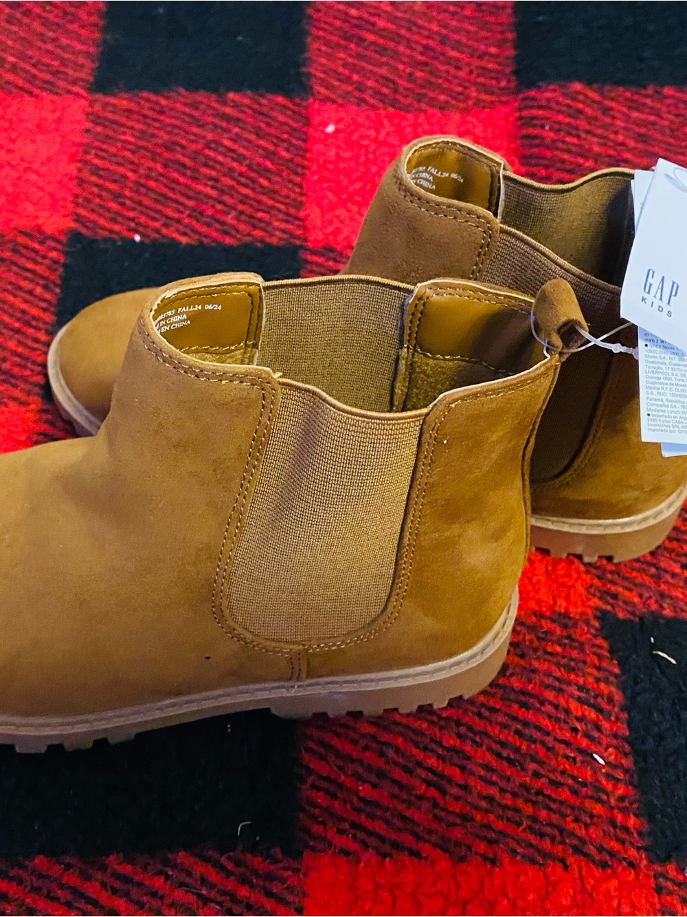GAP Kids Tan Chelsea Boots